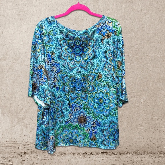 Jersey Square Neck Shirt NWOT - Picture 2 of 5